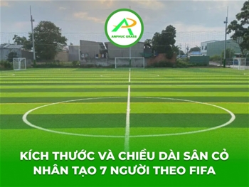 Kích thước và chiều dài sân cỏ nhân tạo 7 người theo FIFA