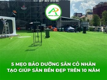 5 mẹo bảo dưỡng sân cỏ nhân tạo giúp sân bền đẹp trên 10 năm