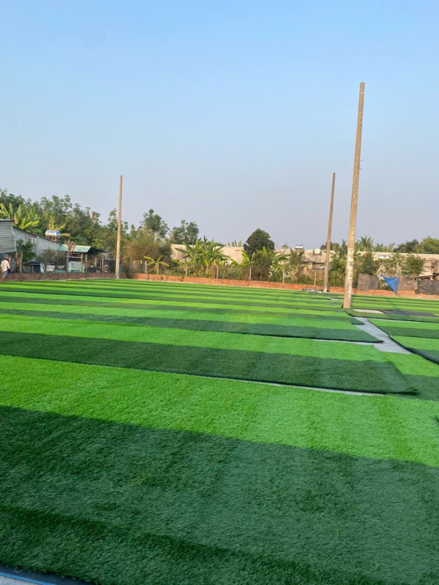 Công trình cỏ nhân tạo hoàn thiện