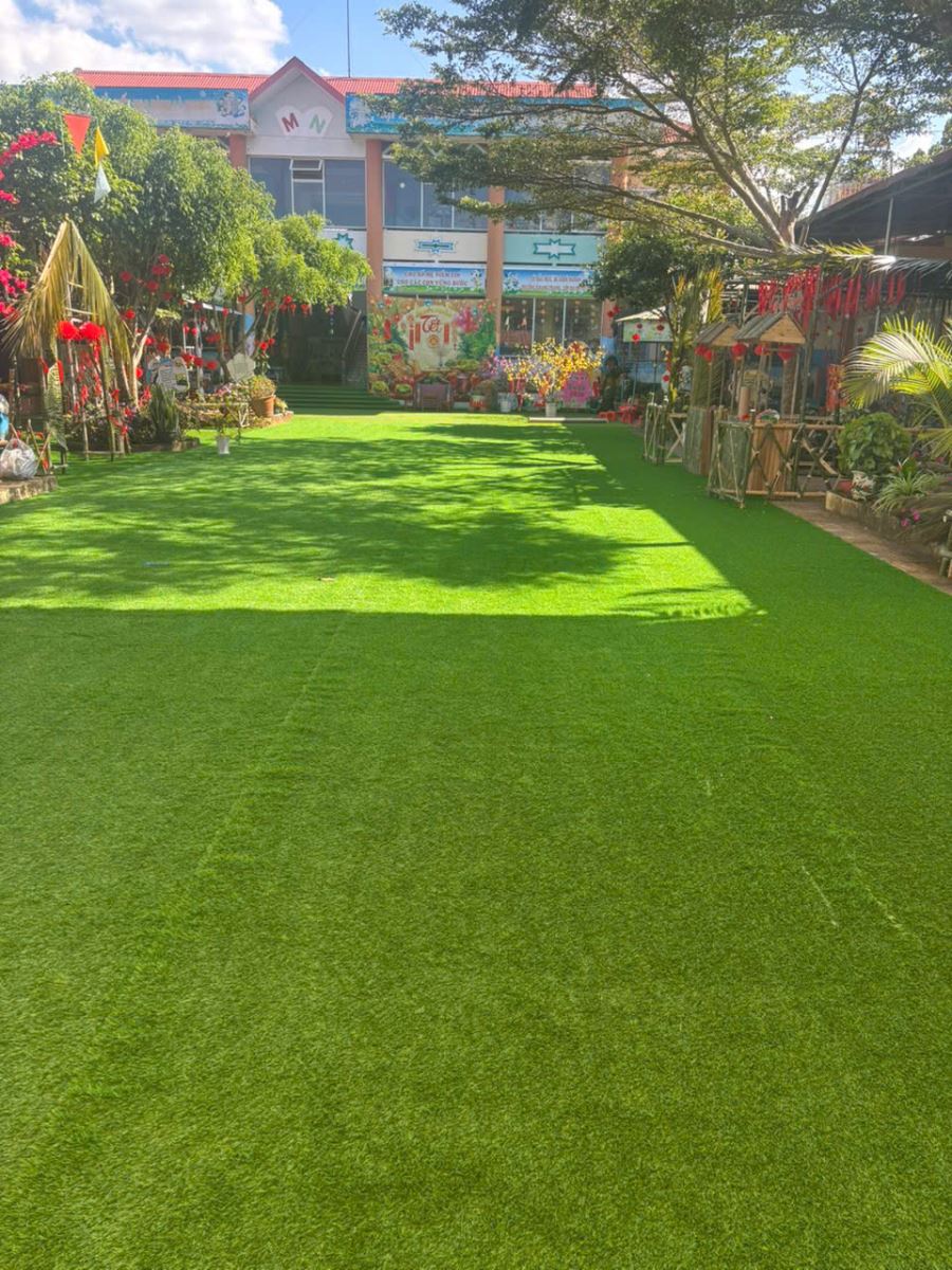 Công trình cỏ nhân tạo hoàn thiện