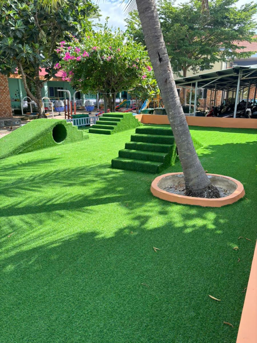 Công trình cỏ nhân tạo hoàn thiện