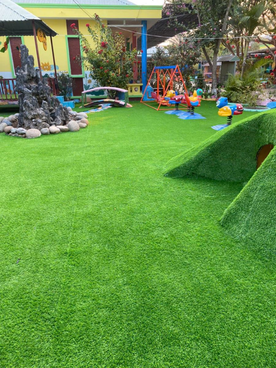 Công trình cỏ nhân tạo hoàn thiện